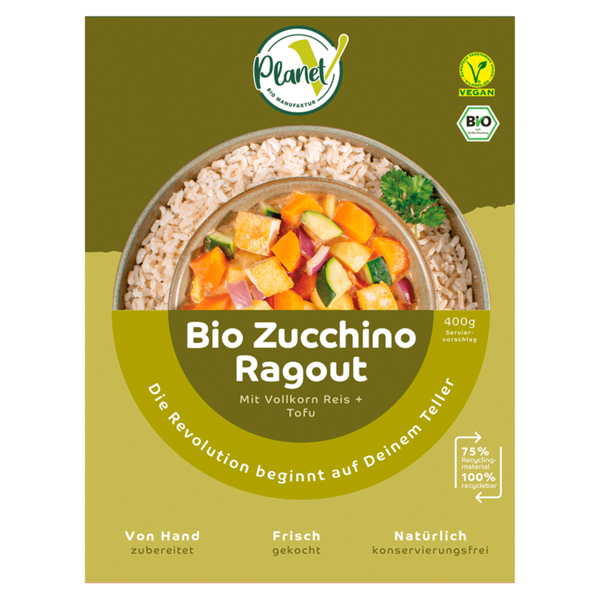 Planet V Bio Zucchino Ragout vegan 400g